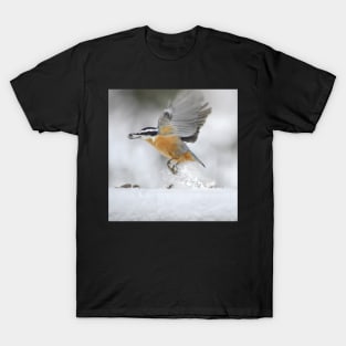 Nuthatch in flight T-Shirt